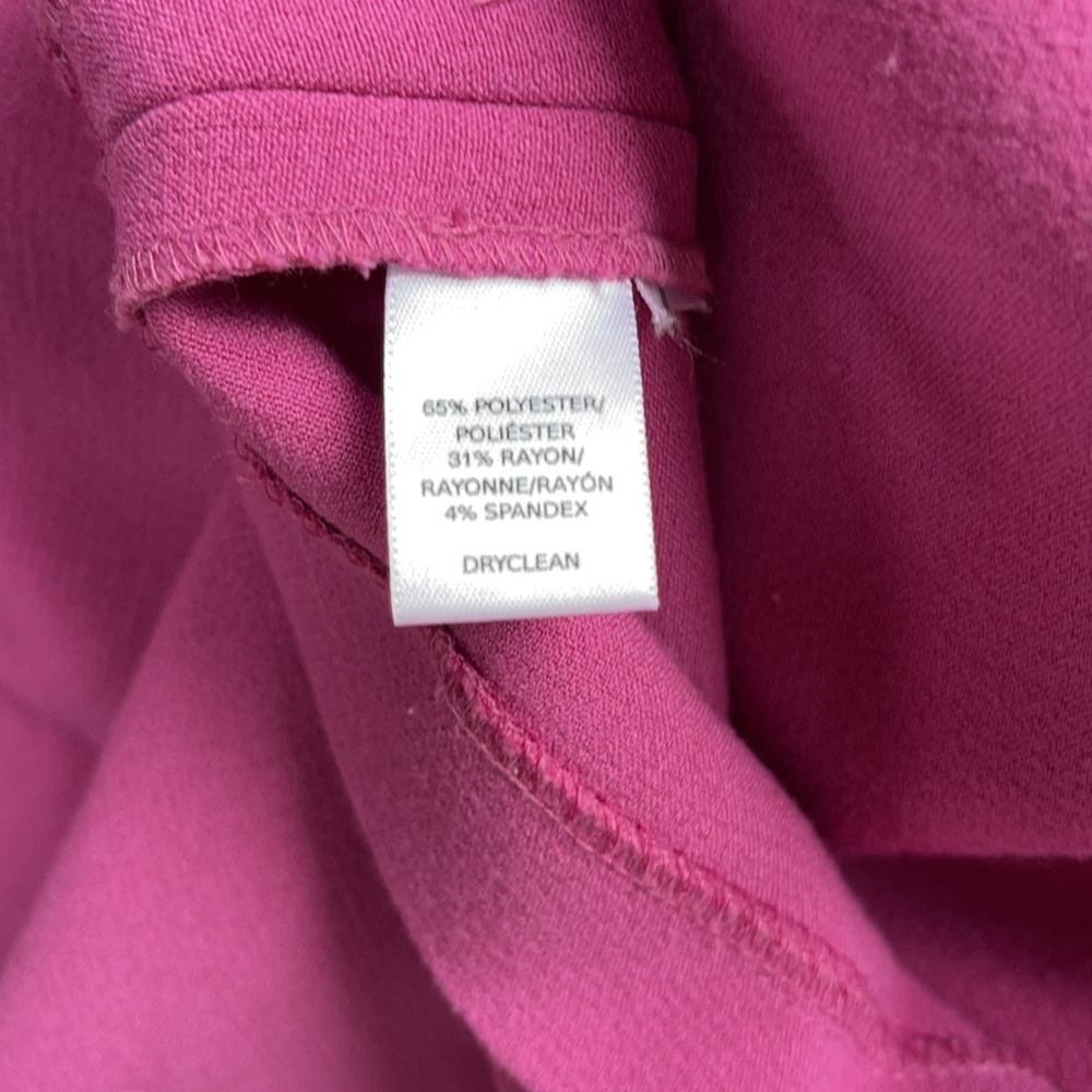 Loft Pink A-Line Dress - 2P scalloped neck so feminine and fun - Picture 11 of 12